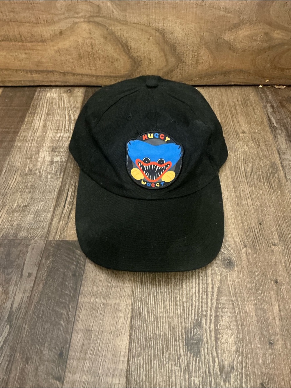 Poppy Playtime Huggy Wuggy Culturefly Official Baseball Cap Hat Black Logo